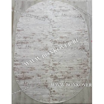 Ковер в гостиную дизайн 21 Бежевый Овал