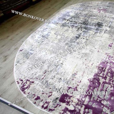 Ковер Турция Современный Дизайн 21 Сиреневый Овал